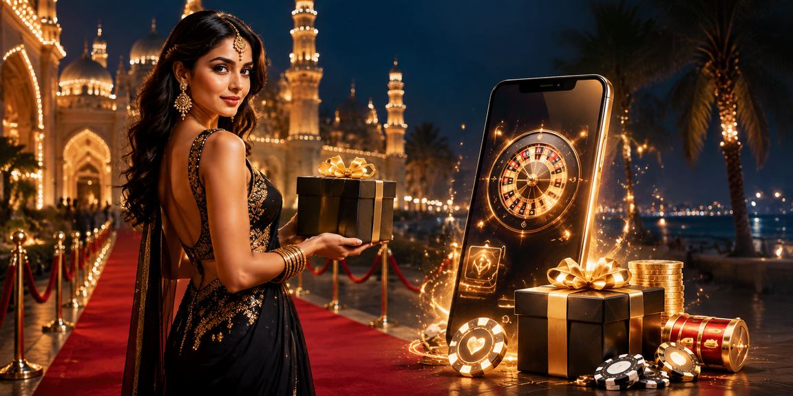 Woman using casino app responsibly in Lucknow old city